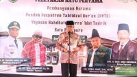 Taufan Pawe Letakan Batu Pertama Pembangunan Asrama PPTQ Yayasan Nahdhatul Qurra’ Wat Tadrib Parepare