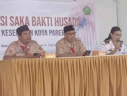 Dinkes Parepare Bersama Kwarcab Pramuka Gelar Orientasi Saka Bakti Husada