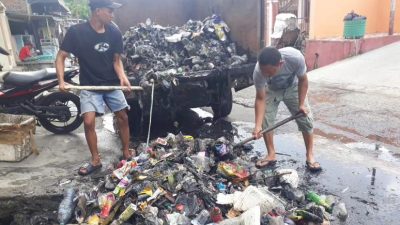 DLH Parepare Sigap Bersihkan Sampah Berserakan Pasca Hujan Deras
