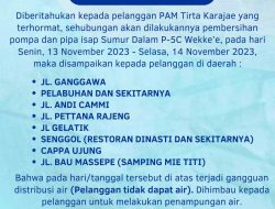 Pompa dan Pipa Isap Sumur Dalam P-5C Wekke’e Dibersihkan, PAM Tirta Karajae Umumkan Gangguan Distribusi Air