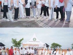 Ketua DWP PAM Tirta Karajae Meriahkan Senam Sehat HUT ke-24 DWP