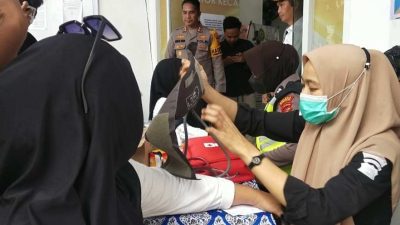 Polres Parepare Gelar Pemeriksaan Kesehatan bagi Petugas Pemilu