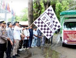 Pj Wali Kota Akbar Ali Lepas Pendistribusian Logistik Pemilu di 4 Kecamatan se-Parepare