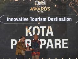 Pemkot Parepare Dianugerahi Penghargaan Innovative Tourism Destination CNN Indonesia Award