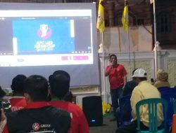 Meriahkan Laga Semifinal Indonesia Vs Uzbekistan, Partai Golkar Parepare Gelar Nobar