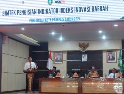 Pemkot Parepare Gelar Bimtek Pengisian Indikator Indeks Inovasi Daerah