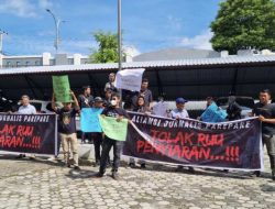 Aliansi Jurnalis Parepare Gelar Aksi Tolak RUU Penyiaran, Komitmen Perjuangkan Kebebasan Pers