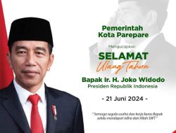 Pj Wali Kota Parepare Ucapkan Selamat Ulang Tahun ke-63 Presiden Joko Widodo