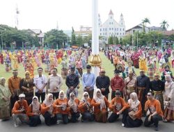 1.155 Pelajar Parepare Turut Pecahkan Rekor Muri pada Festival Sulsel Menari