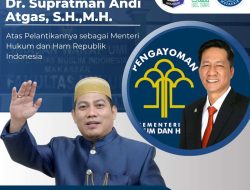 Jokowi Reshuffle Kabinet, Supratman Andi Agtas Dilantik Jadi Menkumham, Andi Muzakkir Aqil Beri Selamat