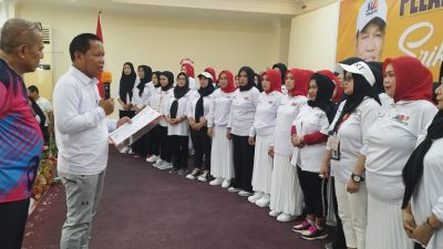 Dikukuhkan Muhammad Zaini, 1500 Srikandi Siap Menangkan MZ berBAKTI di Pilkada Parepare