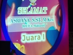 Bidan RSUD Andi Makkasau Asriana Juara 1 Lomba Harganas se-Parepare