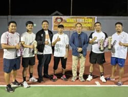 Sekda Parepare Tutup Turnamen Tenis Lapangan Internal Club Sehati, Pasangan Angga-Ari Raih Juara I