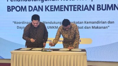Taruna Ikrar MoU dengan Erick Thohir, BPOM Sinergi BUMN Majukan UMKM