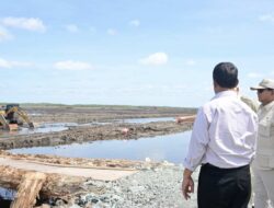 Presiden Prabowo dan Mentan Amran Tinjau Infrastruktur Areal Lumbung Pangan di Wanam