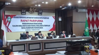 DPRD Parepare Umumkan Penetapan Wali Kota dan Wakil Wali Kota Parepare Terpilih