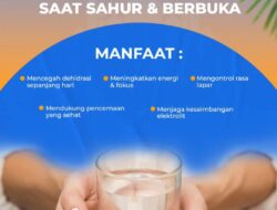 Pastikan Tubuh Tetap Terhidrasi dengan Baik, RSUD Andi Makkasau Pesankan Perbanyak Minum Air Putih saat Sahur dan Berbuka