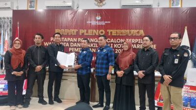 Tasming Hamid-Hermanto Resmi Ditetapkan Wali Kota dan Wawali Parepare Terpilih, Ajak Bersama Bangun Parepare Lebih Baik