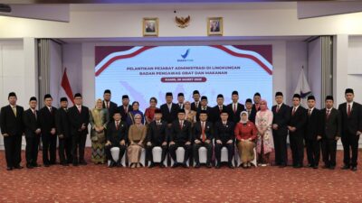 Taruna Ikrar Lantik 24 Pejabat Struktural BPOM, Berikut Harapan Ilmuwan Dunia Ini