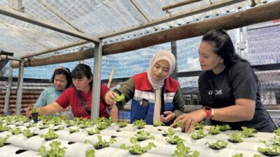 Pertamina Patra Niaga IT Bitung Dukung Pemberdayaan Ibu Rumah Tangga Melalui Hidroponik