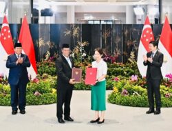 Mentan Amran Tandatangani MoU Kerja Sama Keamanan Pangan dan Teknologi Pertanian dengan Singapura