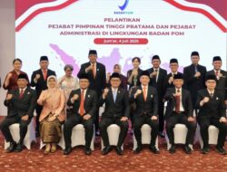 Kepala BPOM RI Taruna Ikrar Kukuhkan 8 Pejabat Baru, Perkuat Pengawasan Obat dan Makanan