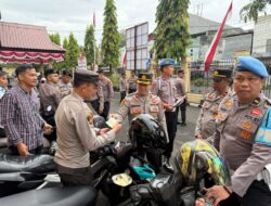 Sipropam Polres Parepare Gelar Gaktibplin: Awali Disiplin Berkendara dari Internal Polri