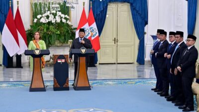 Mentan Amran Dampingi Presiden Prabowo dalam Pertemuan Bilateral dengan Peru, Perkuat Kerja Sama Ketahanan Pangan