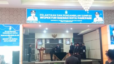 Wali Kota Parepare Lantik Iwan Asaad Jadi Inspektur Daerah