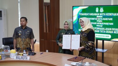 Pemkot Parepare dan Kejari Teken MoU, Perkuat Tata Kelola Pemerintahan Berbasis Hukum