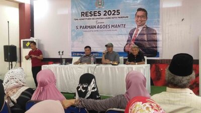 Reses Parman Agoes Mante, Warga Sampaikan Terima Kasih ke Pemkot Parepare atas Bantuan Seragam Sekolah