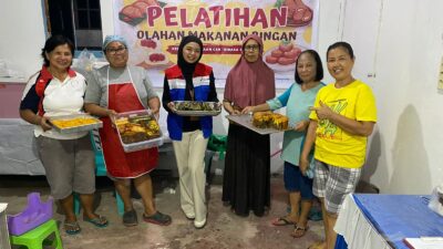 Pertamina Patra Niaga Sulawesi Berdayakan Ibu-ibu BIBASA GO ROA Lewat Pelatihan Olahan Makanan Khas Lokal