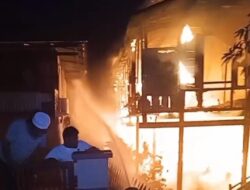 Kebakaran Hanguskan Rumah Panggung di Sidrap