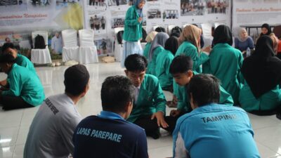 Mahasiswa IAIN Parepare Sosialisasi Pancasila dan Keagamaan kepada WBP di Lapas