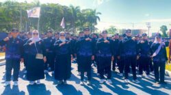 Bupati, Bunda PAUD, Ketua DPRD, dan Ketua PGRI Pimpin Defile 5000 Kontingen Enrekang di Porsenijar Sidrap